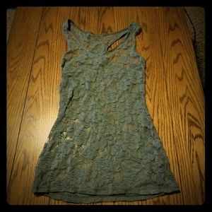 See Through Lace Tank Top